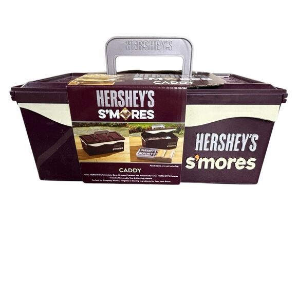NWOT Hershey's S'mores on the Go Camping Picnic Caddy Portable Storage Container - Picture 2 of 11